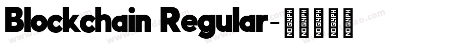 Blockchain Regular字体转换